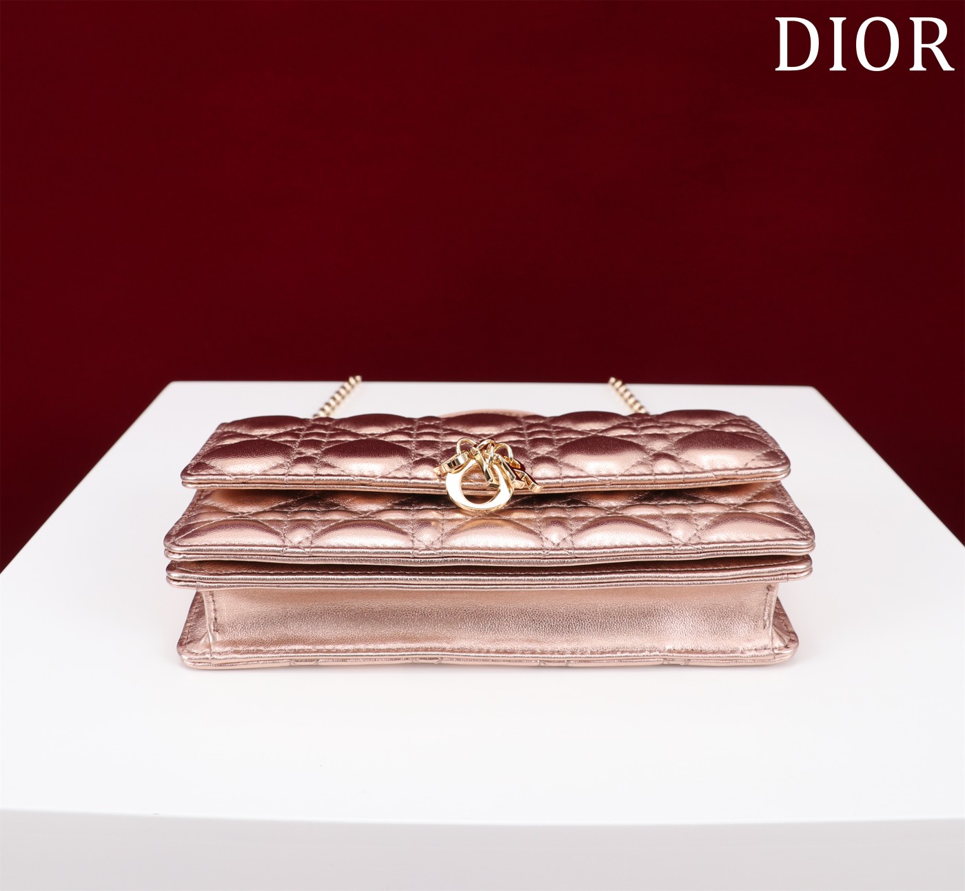 My Dior Mini Bag Gold Cannage Lambskin